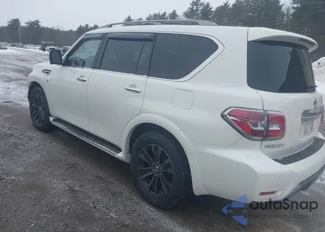 2019 Nissan Armada Platinum z USA, uszkodzony, nr VIN JN8AY2NCXK9583644